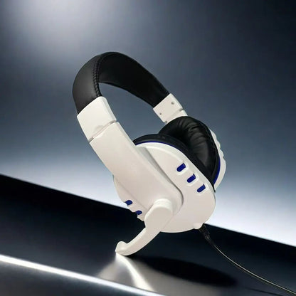 7260 kabelgebundene Kopfhörer mit Mikrofon – Gaming- & Arbeits-Headset für PS4 PS5 Xbox One, Lernen & Meetings, 3.5mm-Klinken-Ohrhörer
