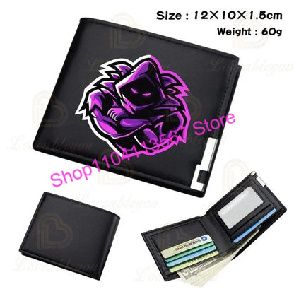 Fortnited Anime Figures Wallet Victory Royale PU Leather Purse Coin Holder Money Clutch Wristlet Cover Wallet Card Holder