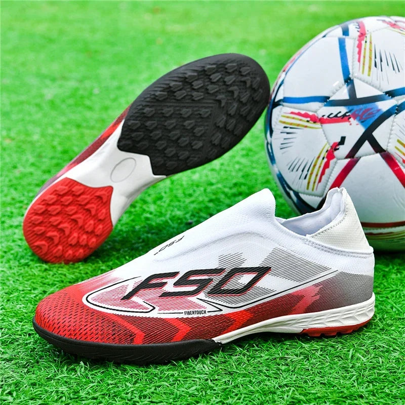 Nouvelles chaussures de football pour hommes, chaussures de football respirantes à haute cheville, ultralégères, antidérapantes, chaussures de sport de haute qualité, pour match en plein air