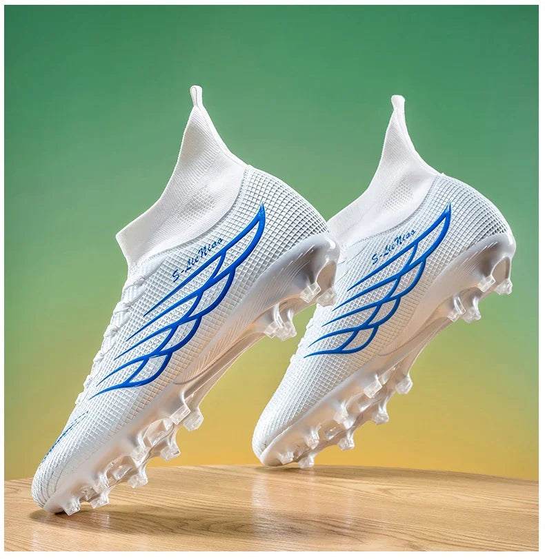 Nouvelles chaussures de football pour hommes, chaussures de sport pour terrain gazonné, chaussures de football pour matchs en plein air, chaussures d'entraînement professionnelles antidérapantes, chaussures ultralégère