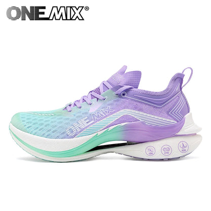 ONEMIX Marathon-Laufschuhe mit Carbonplatte, professionelle stabile Stütze, Stoßdämpfung, ultraleichte Rebound-Sneaker