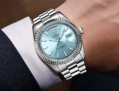 CADISEN DD40 Herrenuhr – luxuriöse Automatikuhr für Herren, AR-Saphirglas, mechanische Armbanduhr für Herren, 10Bar, MIYOTA 8285 Uhrwerk, neu 2023