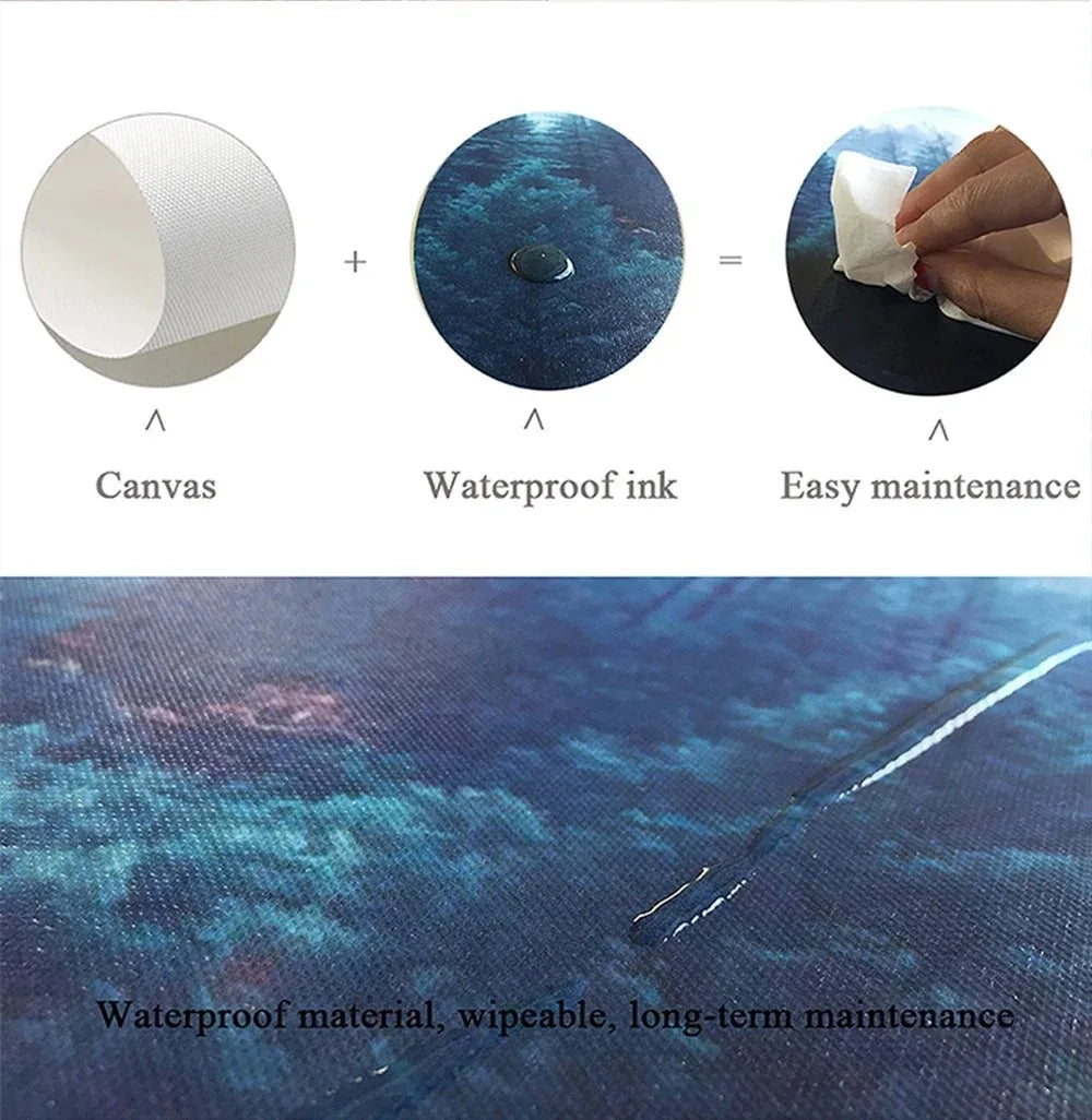 Game G-God of War Painting Calligraphy Canvas Poster Crease-Free Waterproof & Durable Wall Decor for All Spaces
