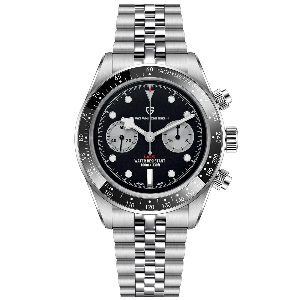 PAGANI DESIGN New Panda Men's Watches Top Luxury Quartz Wristwatches Chronograph Watch Man 2026 Gift AR Sapphire Ceramic Bezel