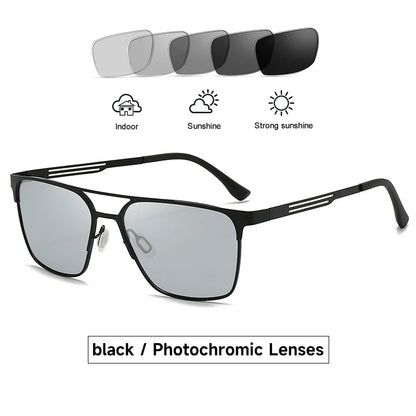 New Photochromic Polarized Sunglasses Man High Quality UV400 Sun Glasses Outdoor Driving Fishing Pilot Eyewear