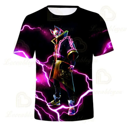 Fortnite Victory Game 3D-T-Shirt für Babys, Harajuku-T-Shirt für Kinder, süße Battle-Royale-Hero-Oberteile für Jungen und Mädchen