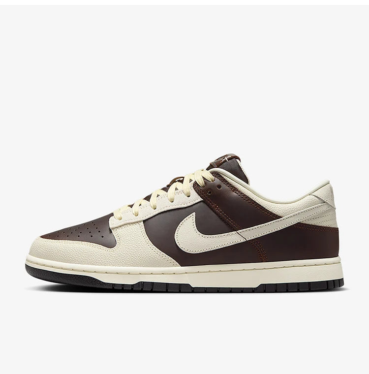 Nike Authentic Dunk Low Herren-Sneaker aus strapazierfähigem klassischem Leder, atmungsaktiv, IH7333-200