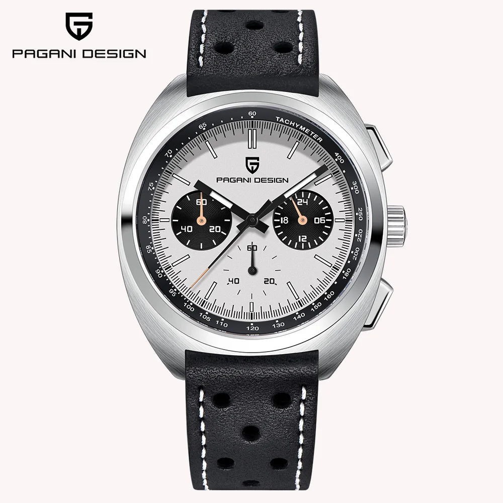 Pagani Design 2026 Fashion Men's Quartz Watch Top Brand Luxury Sapphire VK63 Men's Chronograph All-Steel Diving Relógios Masculino