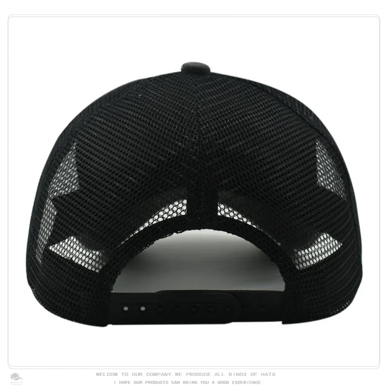 Custom Logo Blank Baseball Cap For Men Summer Breathable Mesh Hat Women Vintage Washed Distressed Trucker Sun Hats
