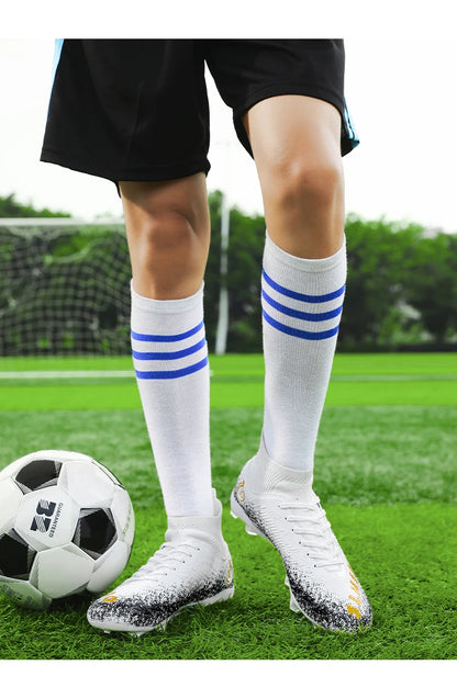 Chaussures de football professionnelles pour hommes, chaussures de soccer, crampons de football FG, chaussures de soccer ultralégères pour l'entraînement, baskets de soccer pour sports de plein air.