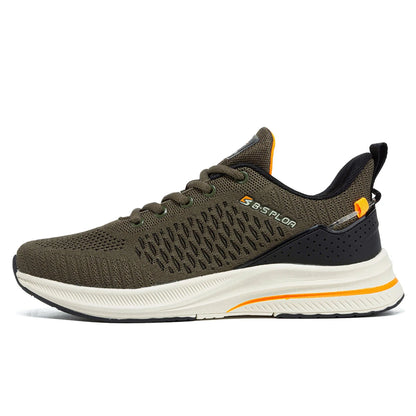 Zapatillas de running ligeras Baasploa para hombre, cómodas zapatillas casuales de diseñador en malla con cordones para hombre, deportivas de exterior y tenis
