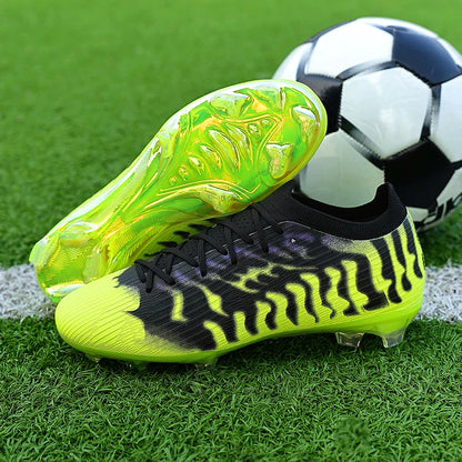 Nouvelles chaussures de football pour hommes, légères, de haute qualité, pour terrain gazonné, best-seller, crampons antidérapants mi-montants pour l'entraînement en extérieur