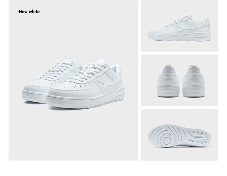 Zapatillas Xtep blancas para mujer 2026 primavera, parejas, versátiles, modernas, casuales, de suela gruesa con aumento de altura, calzado deportivo para mujer 874118319851