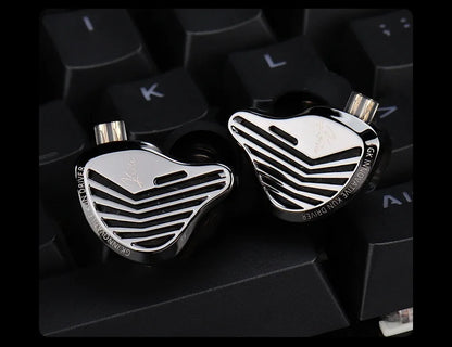Kz Gk Kunten 1DD Dynamic Drive Earphone Hifi IEMs in ear Earbuds 2pin Detachable Cable Metal Gamer Audiophile headset