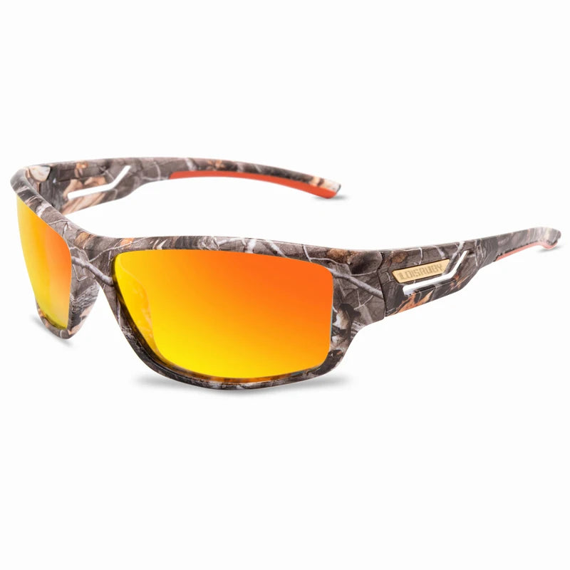 LOISRUBY Camouflage Polarized Cycling Driving Sunglasses Outdoor Tacakle Protection Sports Fishing Running Goggles