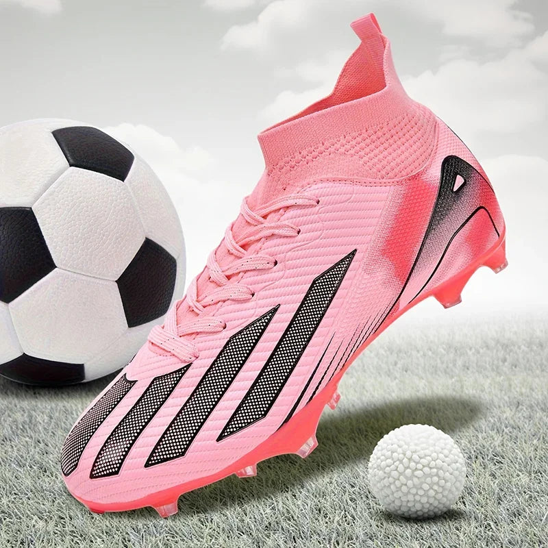New Men's Football Boots Cleats Boys Ultralight Sport Soccer Shoes Adult Professional Non-Slip Comfortable Training Match Grass