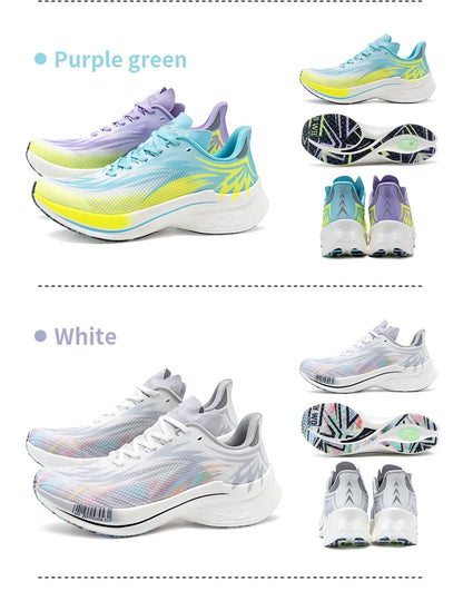 ONEMIX 2025 Carbon Plate Men Women Running Sports Shoes Breathable Cushioning Non-Slip PB Lightweight Rebound Sneakers