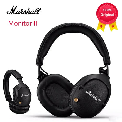Marshall MONITOR II A.N.C. kabellose Kopfhörer mit Geräuschunterdrückung – Premium-Bluetooth-Over-Ear-Headset mit tiefem Bass, Mikrofon & Gaming-Audio