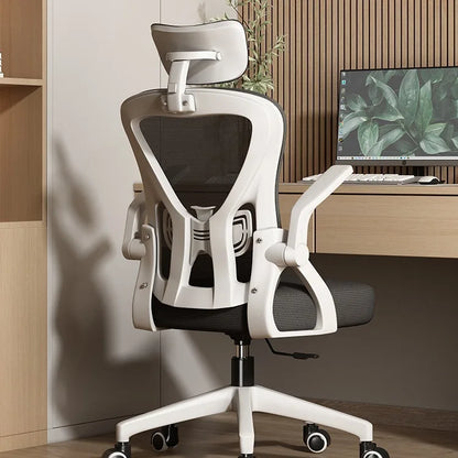 Sedia ergonomica da computer per home office, comoda, per sedentarietà, studenti e camera da letto, con seduta reclinabile