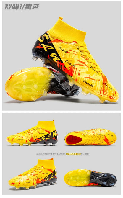 Botas de fútbol profesionales para hombre, zapatillas de fútbol Society, tacos de fútbol FG ultraligeros para entrenamiento, calzado deportivo de fútbol para exterior