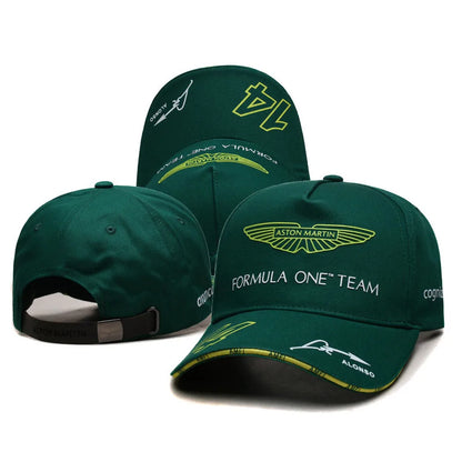 F1 Racing Team Aston Martin Daily Training Baseball Cap Fernando Alonso Men Outdoor Sunscreen Sun Hat Casual Fashion Peaked Cap