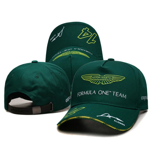 F1 Racing Team Aston Martin Daily Training Baseball Cap Fernando Alonso Men Outdoor Sunscreen Sun Hat Casual Fashion Peaked Cap