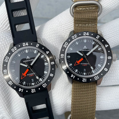 STEELFLIER Official SF793 Luxury GMT Mechanical Wristwatch Steel Bezel NH34 Movement Super Luminous 20Bar Waterproof Dive Watch