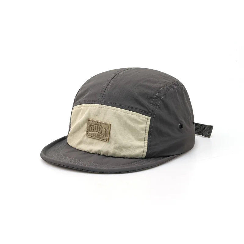 Summer Thin Breathable Quick-drying Baseball Cap Men and Women Outdoor Adventures Sun Protection Short Brim 5-flap Hiking Hats