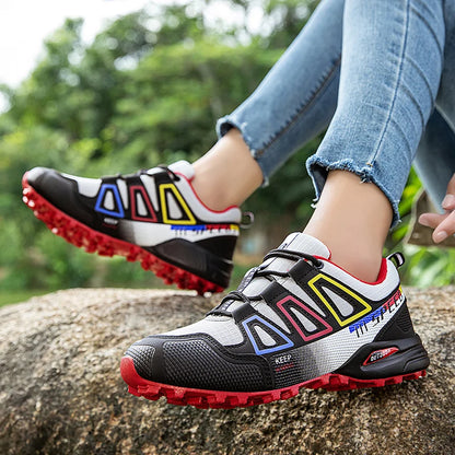 Men's Waterproof Hiking Shoes Wear-Resistant Outdoor Leather Hiking Hunting Tactical Sports Shoes