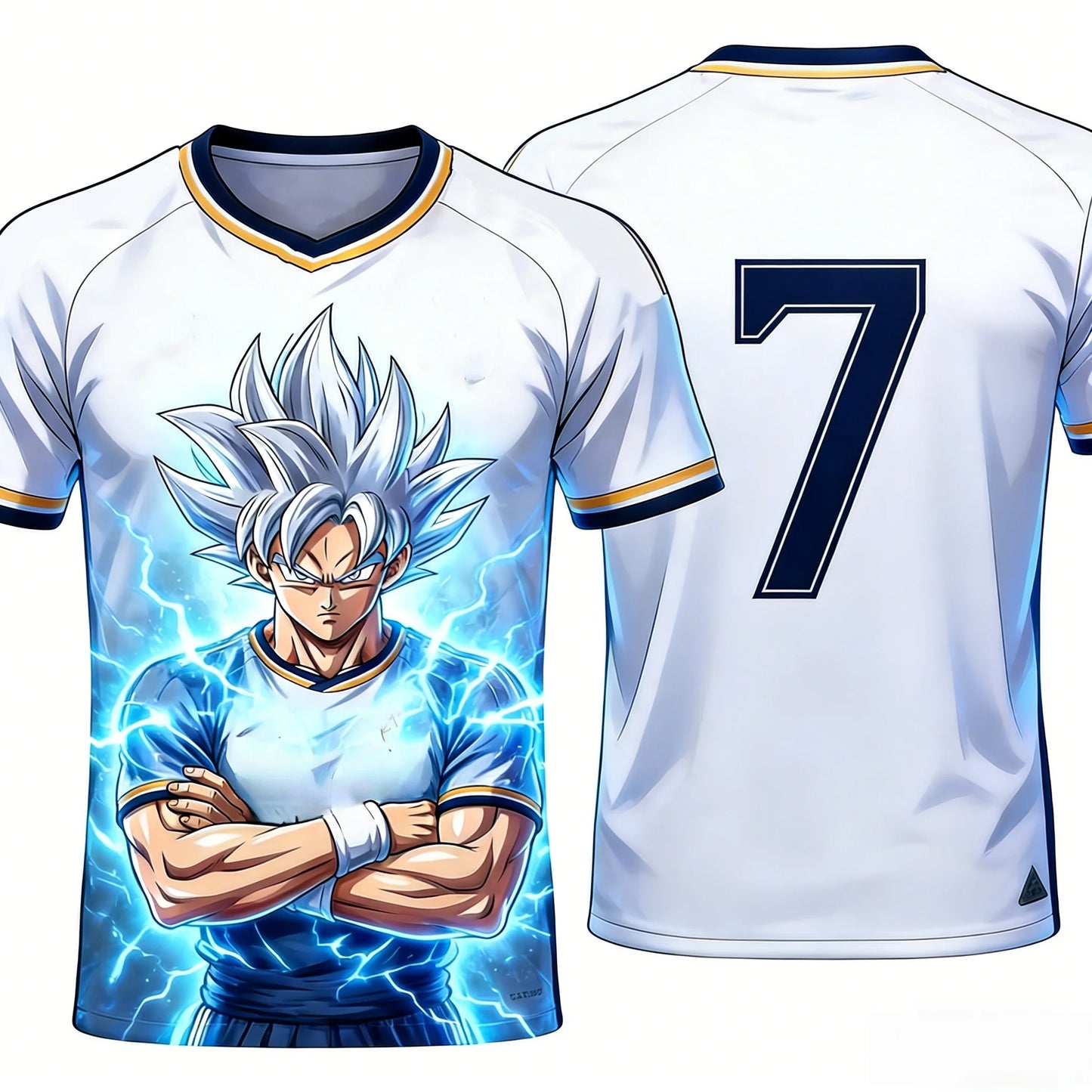 2026 Summer Dragon Ball Super Oversized T-shirt High Quality 3D Print Ultra Instinct Goku & Number 7 Graphic Unisex Retro Tee