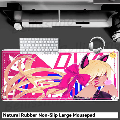 Acessórios Gaming O-Overwatch D-D.va Tapete de Rato Grande para Teclado e Rato, Deskmat XXL Estendido para PC, Tapete Gamer