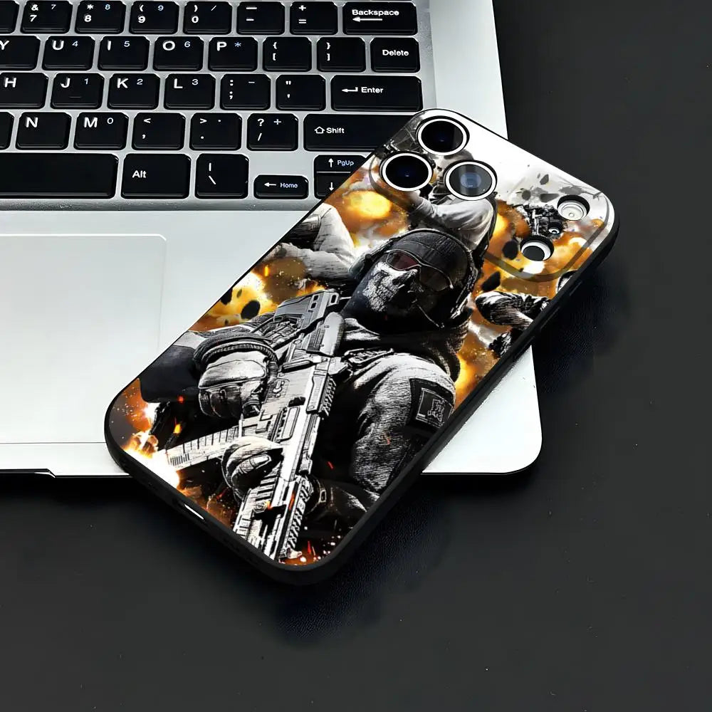 COD Call Of Duty G-Ghosts Phone Case For IPhone 17 Air 16 E Pro Max 15 14 13 Mini 12 Pro 11 Max Plus Black Soft Shell