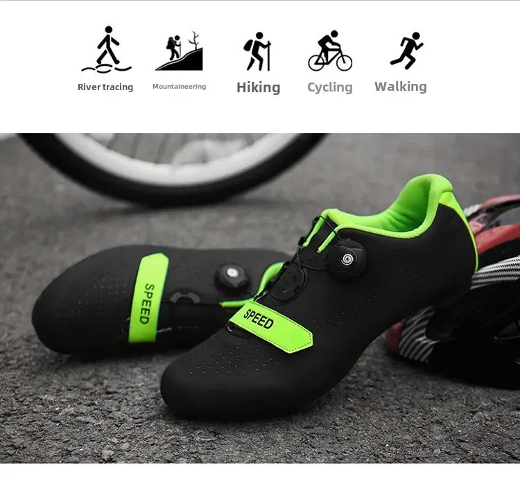 Unisex Road and Mountain Bike Lock Shoes, Outdoor Pedal-Assisted Bicycle Riding Shoes, Cross-Border New Model Sports Entertainment