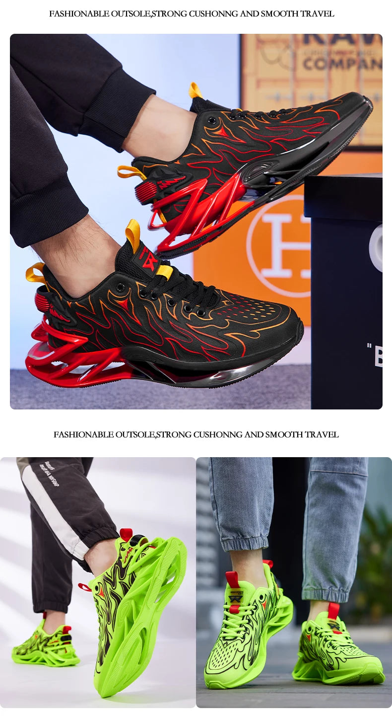 Men's Sneakers Luxury Tennis Casual Trainer Race Breathable Fashion Loafers Running Shoes for Men