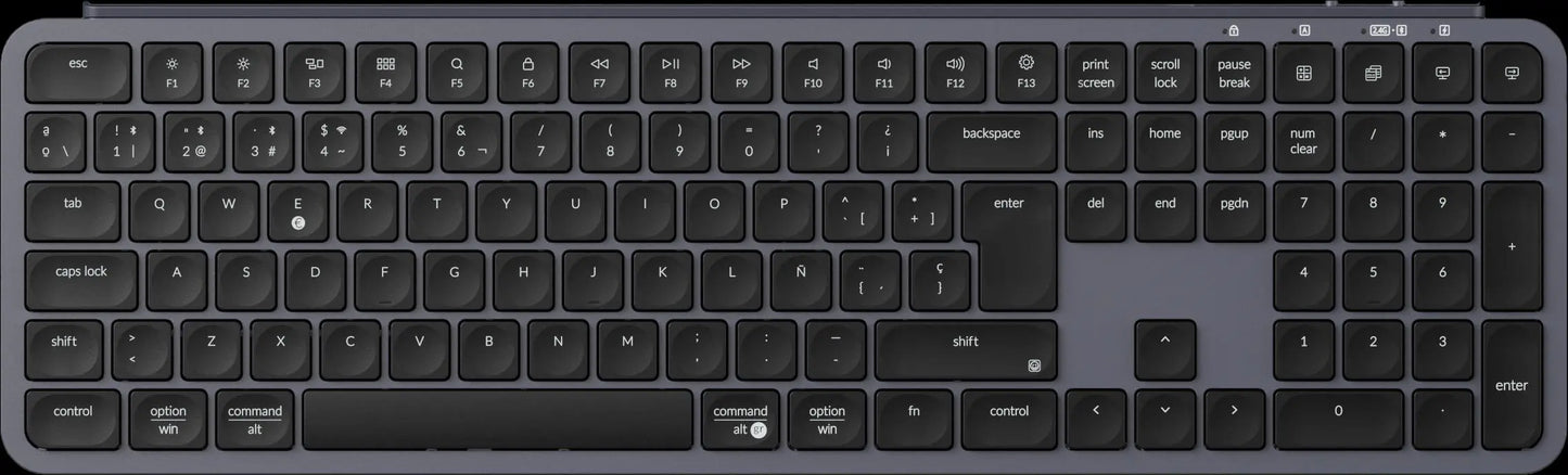 Keychron B6 Pro ISO-Layout ultraflache kabellose Tastatur in voller Größe, tragbar und leicht, mit 2.4GHz- & Bluetooth-Verbindungen