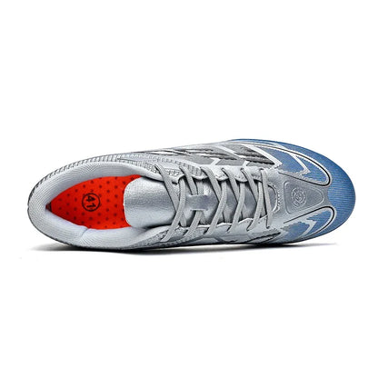 Chaussures de football FG/TF populaires, crampons de football unisexes à tige basse, baskets de football pour terrain, crampons d'entraînement rapides, crampons antidérapants à pointes longues