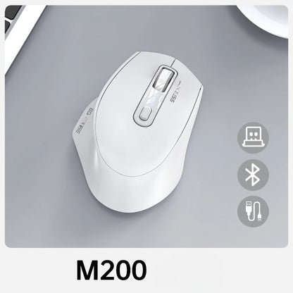 Ratón USB con cable, retroiluminación RGB, silencioso, ergonómico y DPI ajustable para ordenador de sobremesa, portátil, PC, oficina, gaming, hogar y uso diario en el trabajo