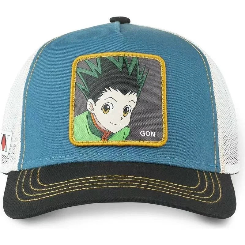Hunter X Hunter Cap Summer Snapback Baseball Cap Men's Embroidery Hip-Hop Cap Style Sun Visor Adjustable Trucker Mesh Cap