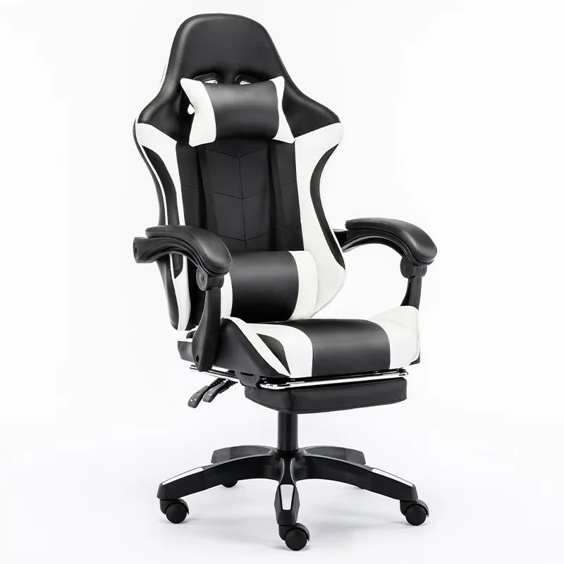 Ergonomic Gaming Office Chair Racing Style Computer Chair with Adjustable Height, Comfortable E-Sports Desk Chair for Home Office, PC Gaming & Work