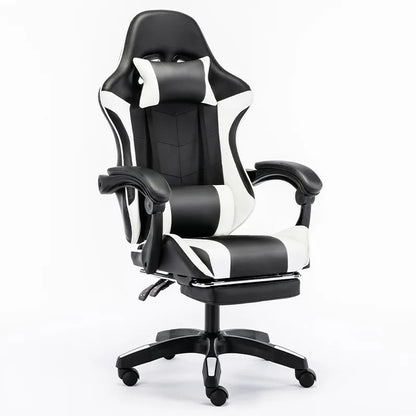 Ergonomic Gaming Office Chair Racing Style Computer Chair with Adjustable Height, Comfortable E-Sports Desk Chair for Home Office, PC Gaming & Work