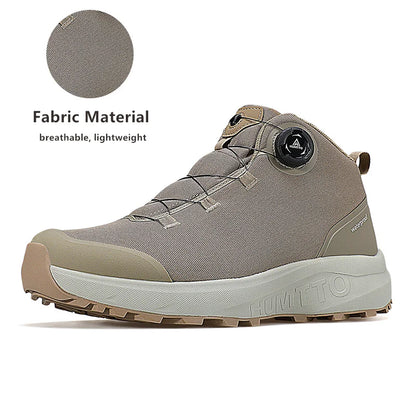 HUMTTO Lederschuhe für Herren Winter Camping Outdoor Herren-Sportschuhe Atmungsaktive Trekkingstiefel für Männer Rutschfeste Wandersneaker