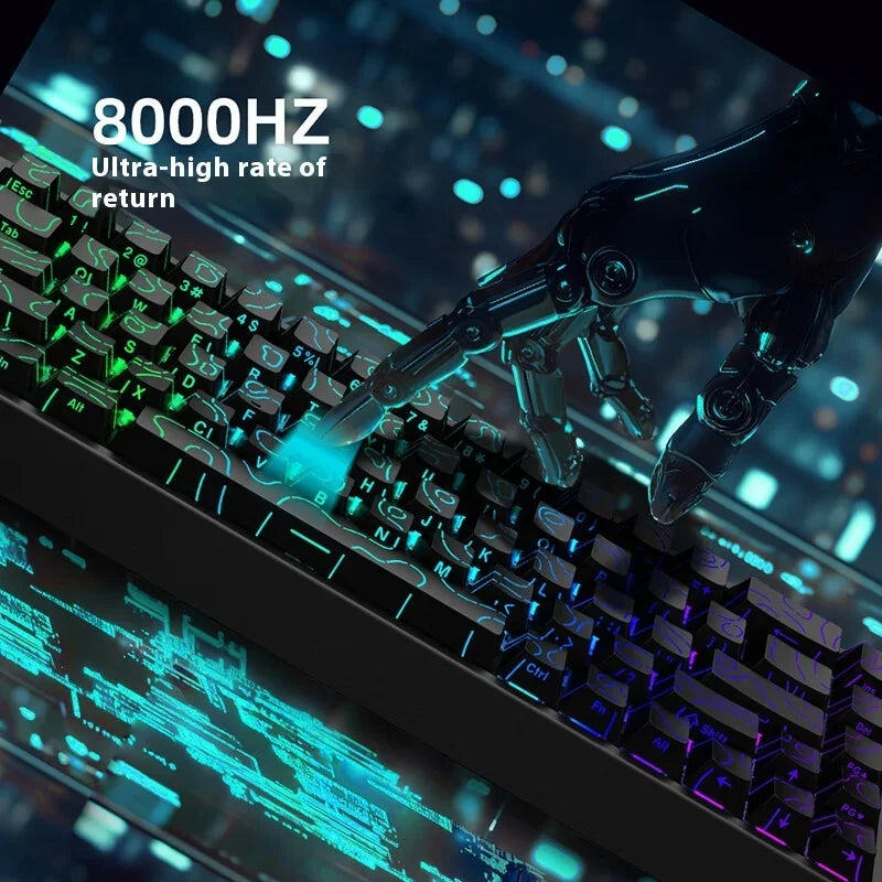 IROK Carotmas Mercury68 mechanische Tastatur mit Magnetschaltern, 8K, 68 Tasten, RT 0.004mm, geringe Latenz, individuell anpassbare kabelgebundene Gaming-Tastatur, PC-Geschenk