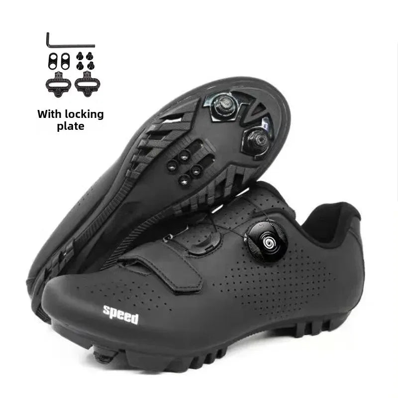 Unisex Road and Mountain Bike Lock Shoes, Outdoor Pedal-Assisted Bicycle Riding Shoes, Cross-Border New Model Sports Entertainment