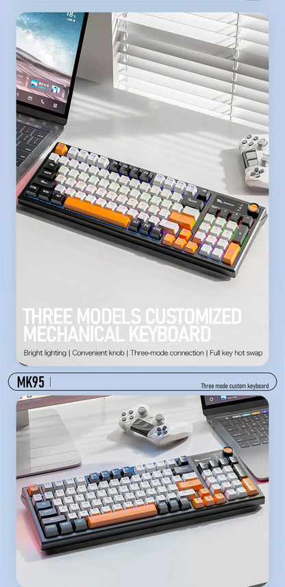 Spanish Mechanical Keyboard Spanish Russian Arabic Korean Thai Gaming Keyboard 95 Key Layout Backlight Type C With Numpad SK15