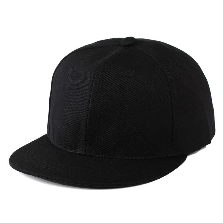 Fashion Solid Baseball Cap Flat Peak Hip Hop Hats Men Women Snapback Caps Male Bone Band Kpop Casual Travel Outdoor Sun Hats