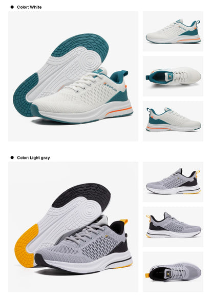 Zapatillas de running ligeras Baasploa para hombre, cómodas zapatillas casuales de diseñador en malla con cordones para hombre, deportivas de exterior y tenis