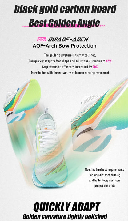 2025 IRUNSVAN SHADOW WING 2.0 PRO Marathon Air Cushion Sports Running Shoes, Carbon Plate Trail Running Shoes, Lightweight Sneakers