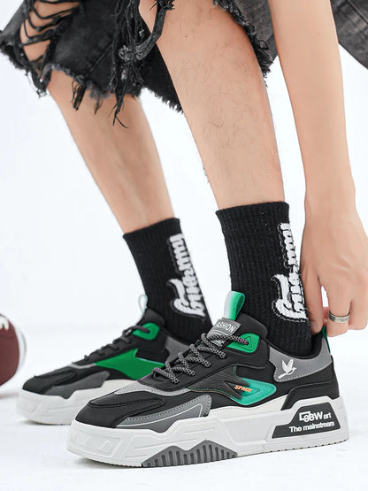Men's Skate Shoes, Casual Sports Shoes, Men's Street Fashion Casual Shoes, Light, Comfortable, Versatile and Suitable for All Seasons