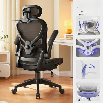 Sedia gaming in stile racing regolabile, poltrona relax reclinabile, supporto lombare 3D, schienale in mesh, imbottitura spessa, sedia da scrivania