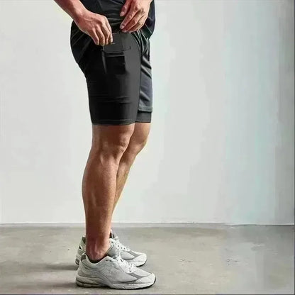 2026 Dragon Ball Printed Double-layered Shorts GOKU American Sporty Comfortable and Fashionable Men's Loose and Breathable Pants